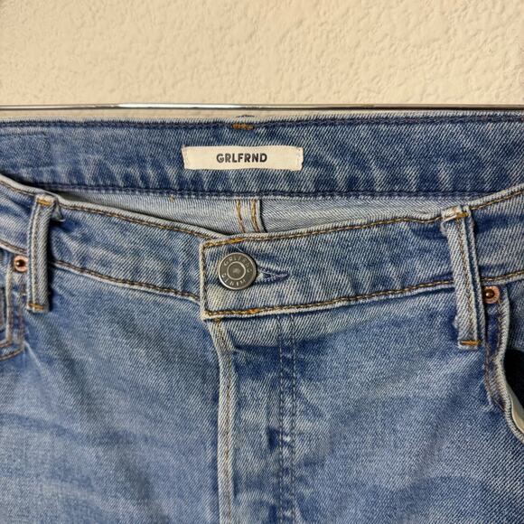 GRLFRND Revolve Helena Jeans Is This Love Raw Hem Button Fly Womens Size 31 - Picture 3 of 7